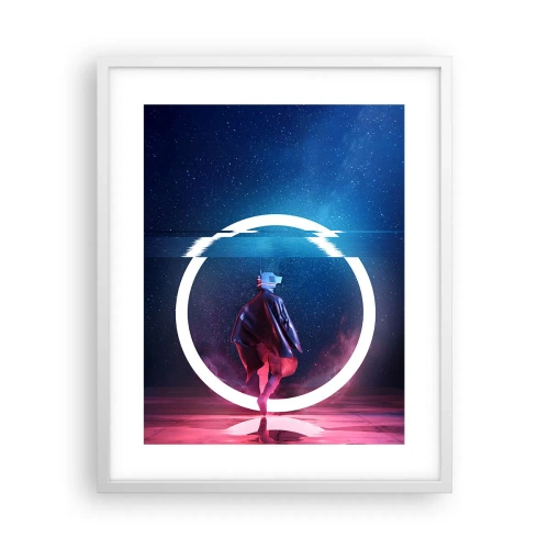 Plakat w białej ramie - Między światami - 40x50 cm