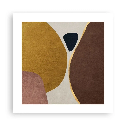 Plakat - Abstrakcja – miejsce w przestrzeni - 40x40 cm