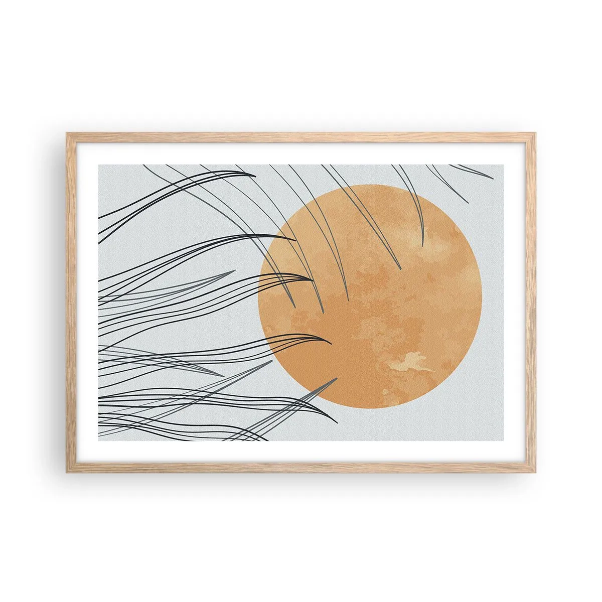 Plakat w ramie jasny dąb - Zawsze ku słońcu - 70x50 cm