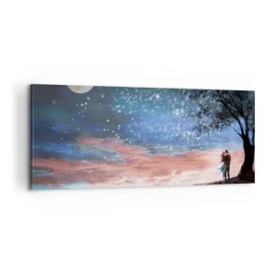 Obraz na płótnie - Gwiaździsty spektakl - 100x40 cm