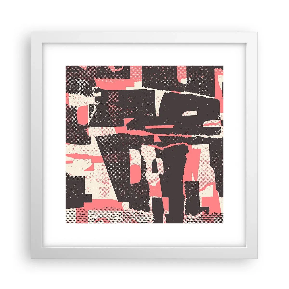Plakat w białej ramie - Cały ten zgiełk - 30x30 cm