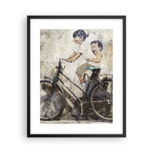 Plakat w czarnej ramie - Prawda czy fałsz? - 40x50 cm