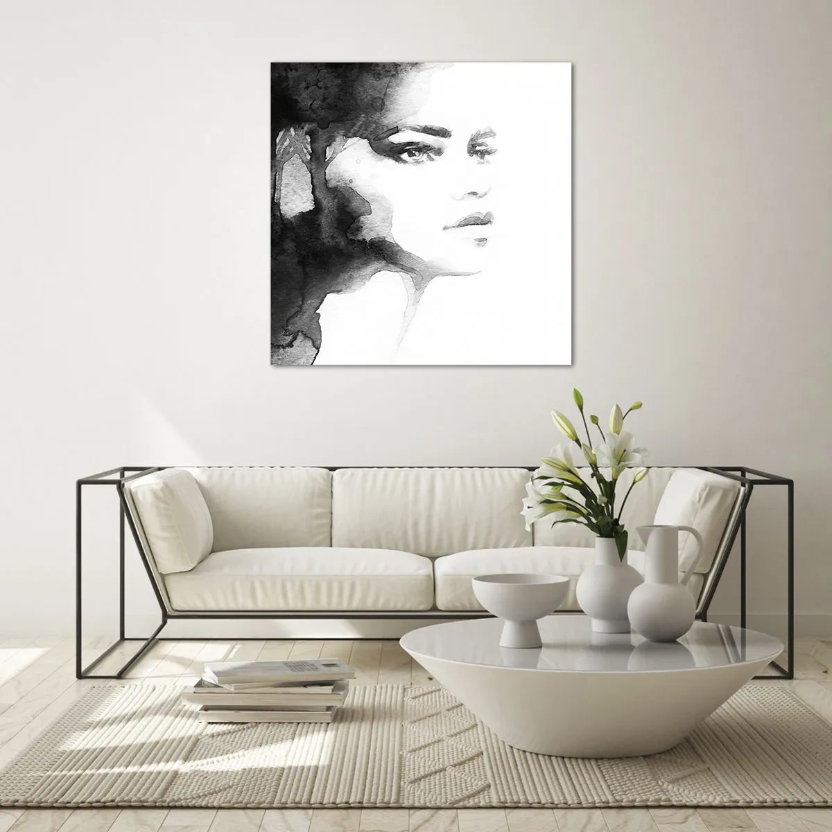 Obraz na szkle - Stworzona z tajemnicy i mgły - 70x70 cm