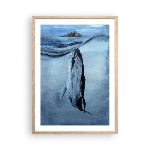 Plakat w ramie jasny dąb - Dwa światy północy - 50x70 cm