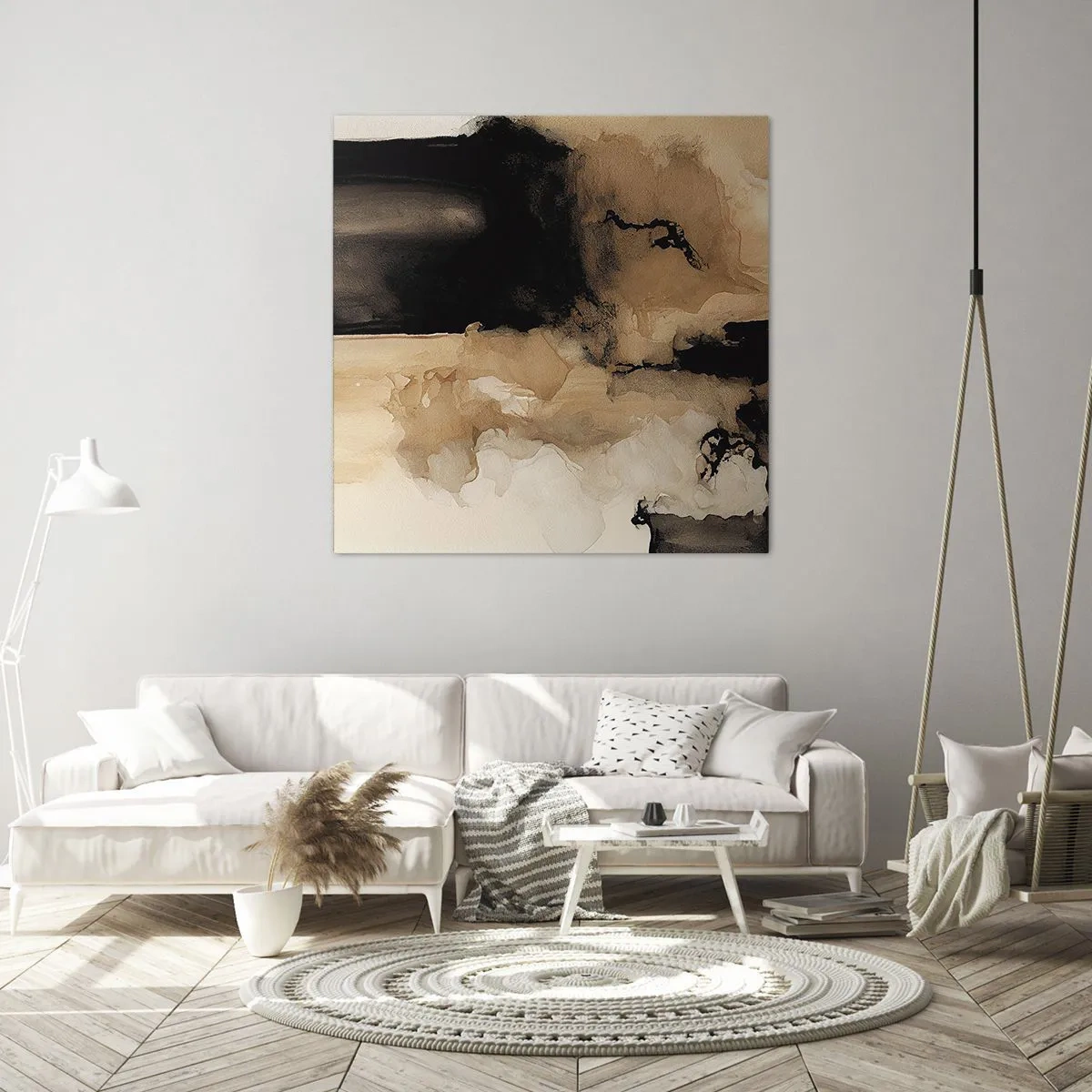 Obraz na płótnie - Abstrakcja intrygująca - 70x70 cm