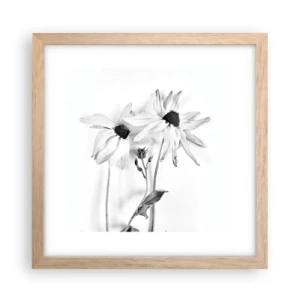 Plakat w ramie jasny dąb - Nikt nie chce być sam - 30x30 cm