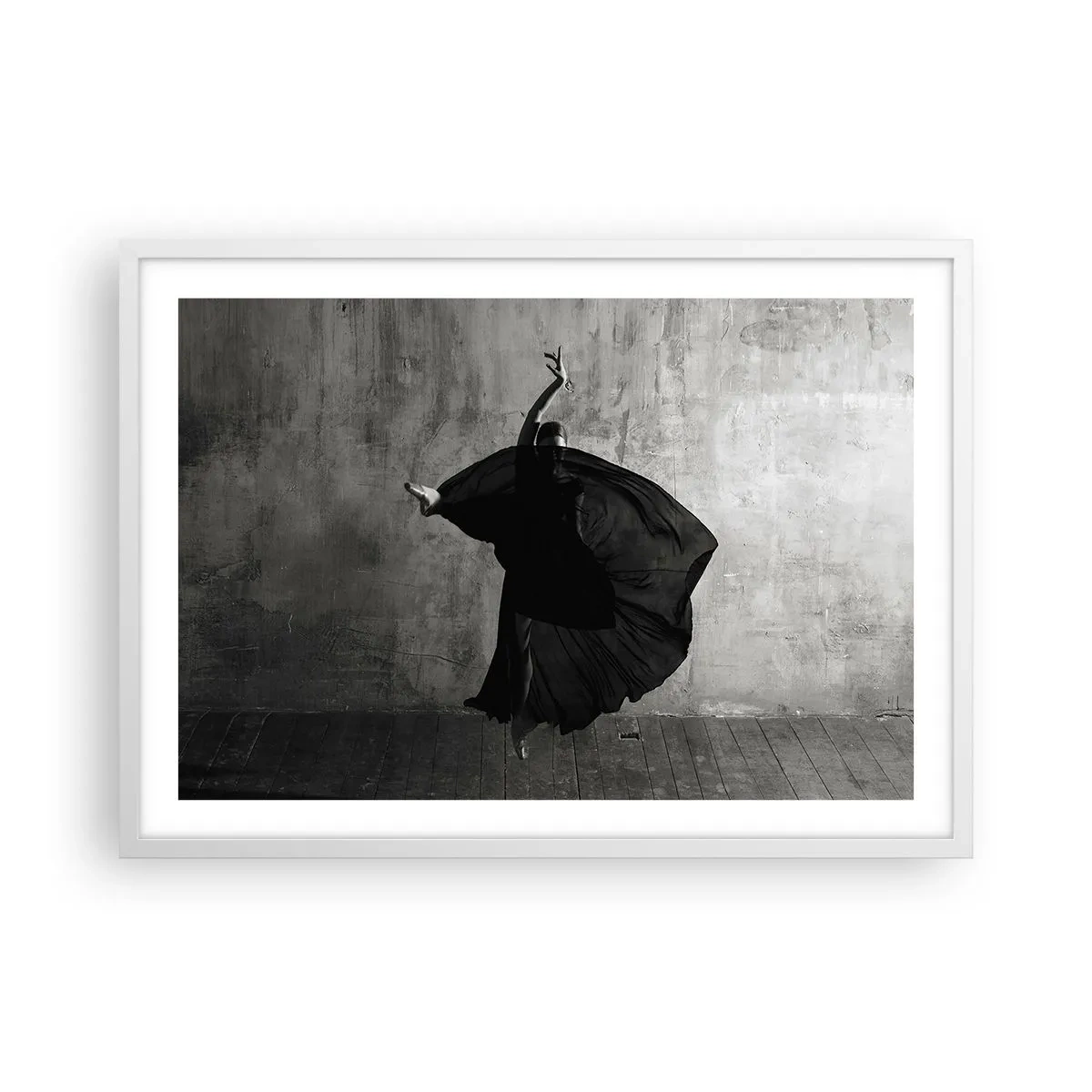 Plakat w białej ramie - Pełne pasji pas - 70x50 cm