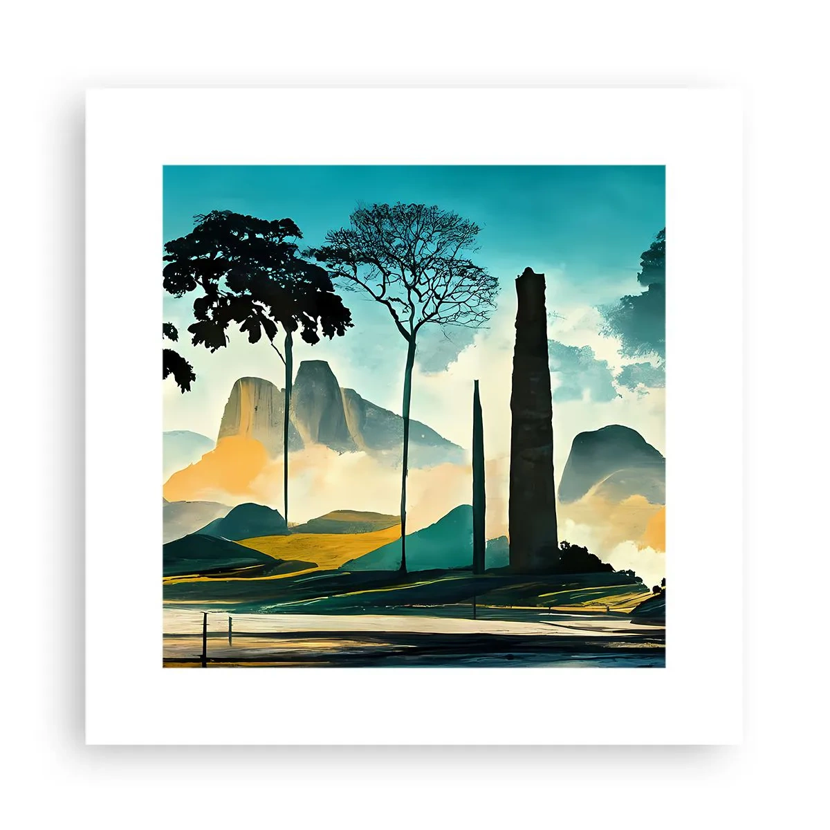 Plakat - Wciąż wyżej i wyżej - 30x30 cm