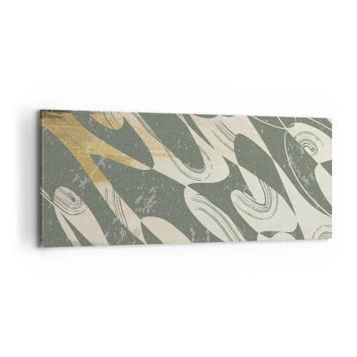 Obraz na płótnie - Abstrakcja zrytmizowana - 100x40 cm