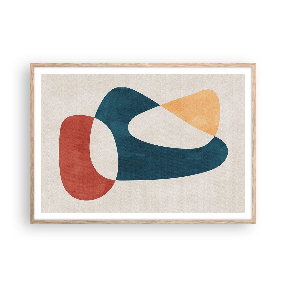 Plakat w ramie jasny dąb - Wpływy i metamorfozy - 100x70 cm