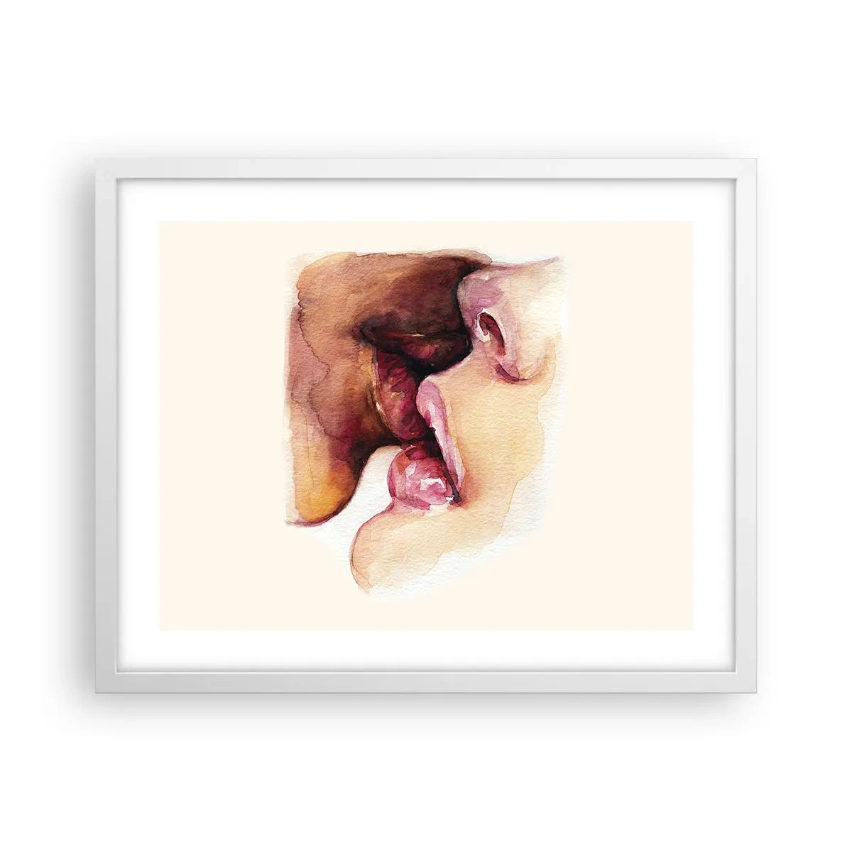 Plakat w białej ramie - Jak noc i dzień, ziemia i niebo - 50x40 cm