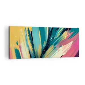 Obraz na płótnie - Kompozycja – eksplozja radości - 100x40 cm