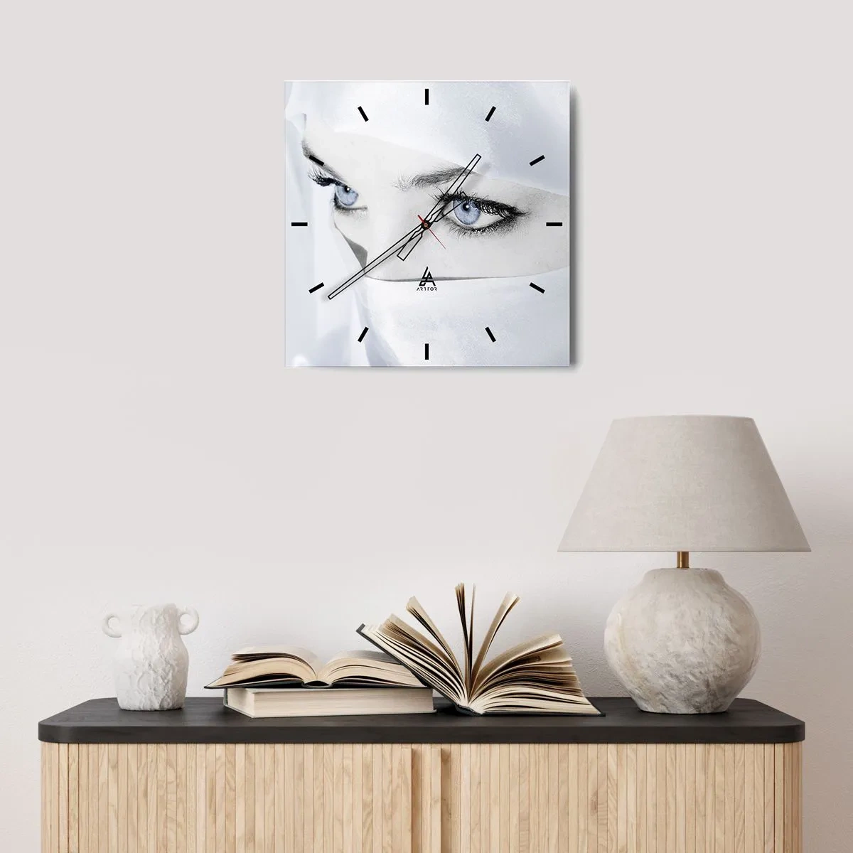 Zegar ścienny - Wprost z tysiąca i jednej nocy - 40x40 cm