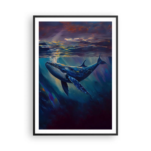 Plakat w czarnej ramie - Witaj w moim świecie - 70x100 cm