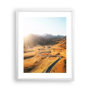 Plakat w białej ramie - W złotej dolinie - 40x50 cm