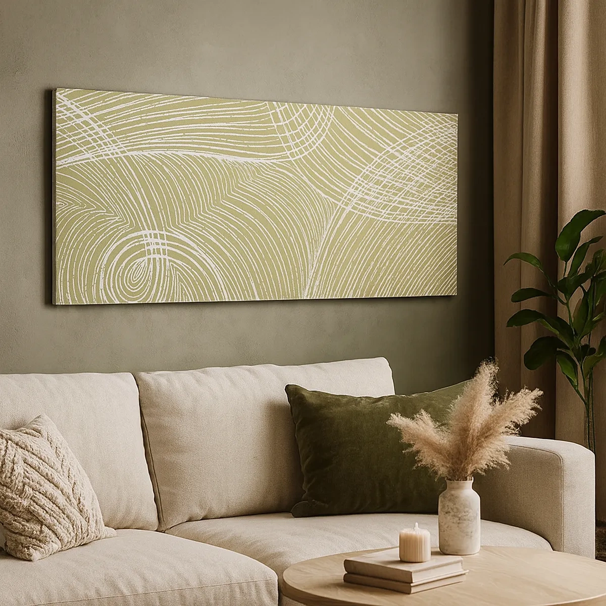 Obraz na płótnie - Abstrakcja misterna w bieli - 30x30 cm