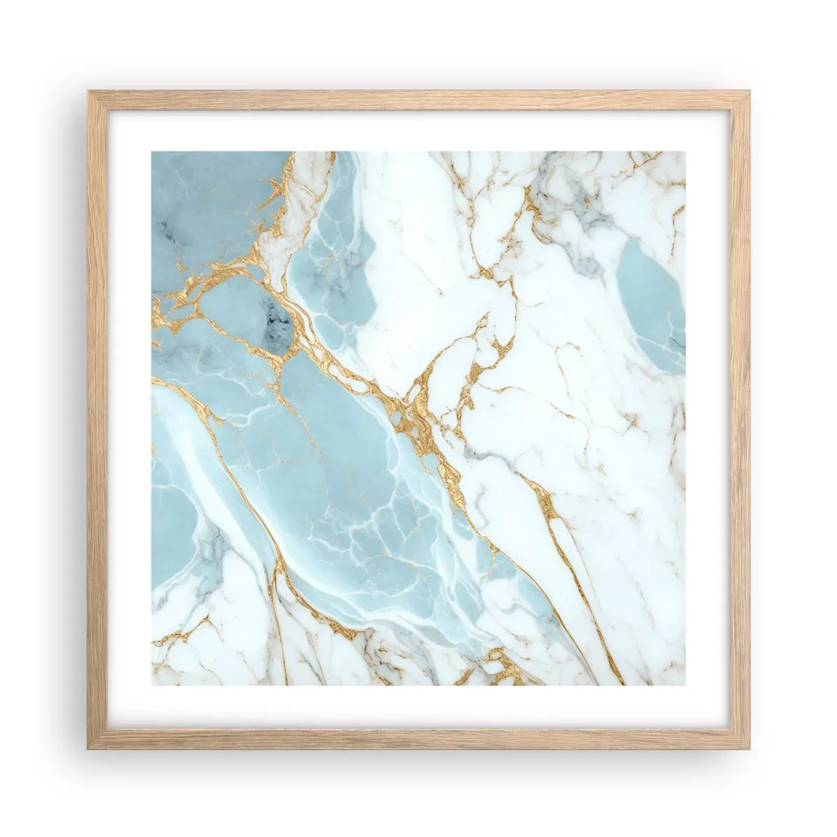 Plakat w ramie jasny dąb - Bogactwo kamienia - 50x50 cm