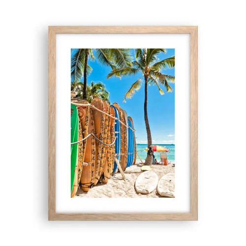 Plakat w ramie jasny dąb - Słoneczna zabawa - 30x40 cm