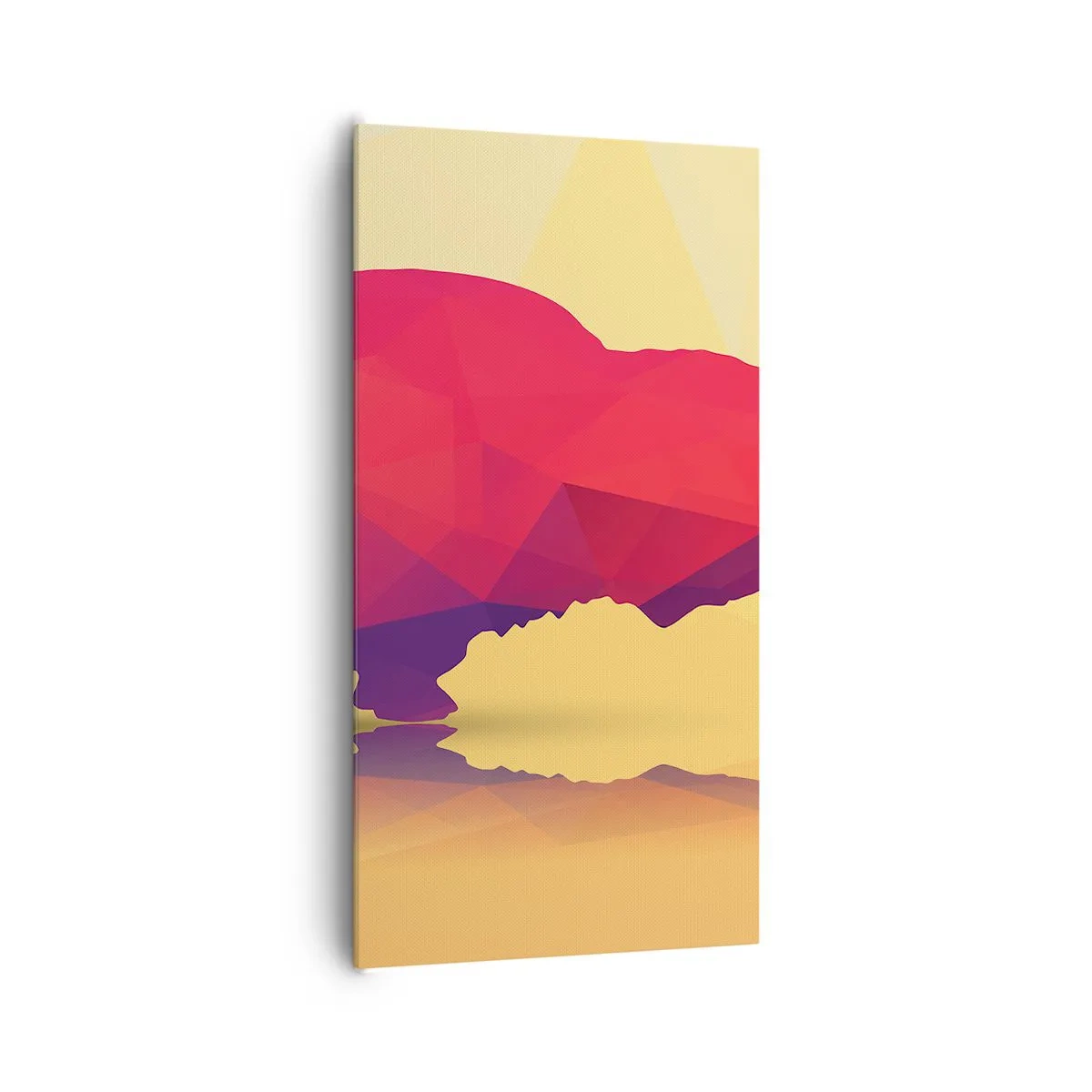 Obraz na płótnie - Amarantowa siła żubra - 65x120 cm