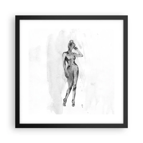 Plakat w czarnej ramie - Studium ideału kobiecości - 40x40 cm