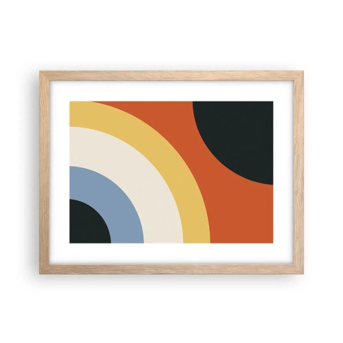 Plakat w ramie jasny dąb - Ku sobie - 40x30 cm