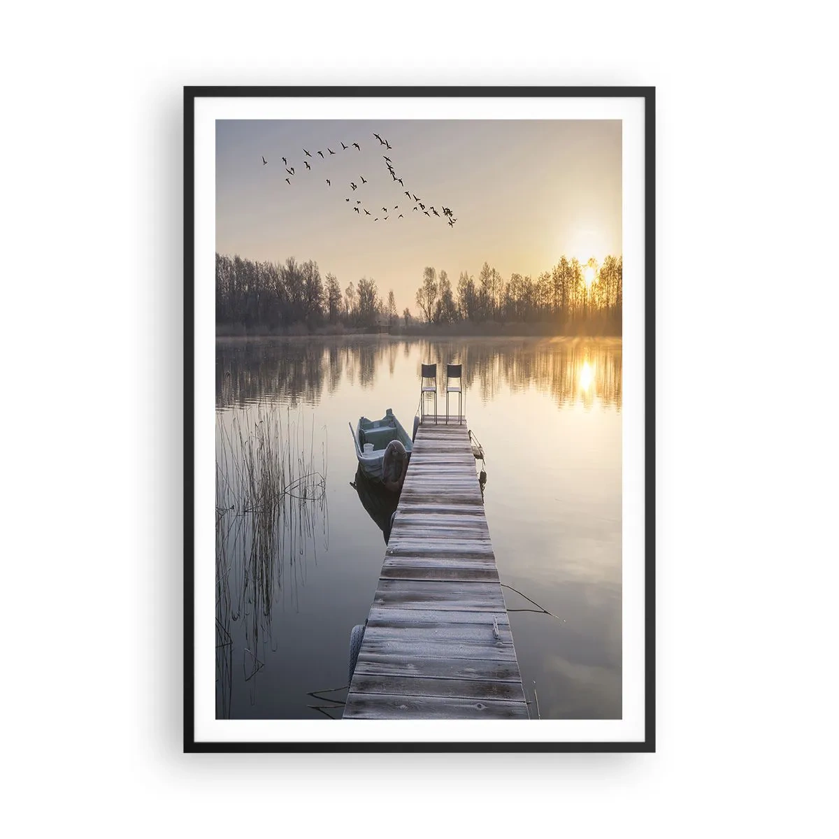 Plakat w czarnej ramie - Wrócę za jakiś czas - 70x100 cm