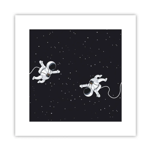 Plakat - Kosmiczny pląs - 30x30 cm