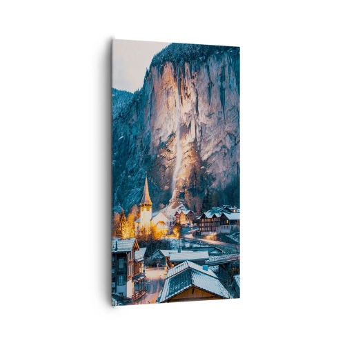 Obraz na płótnie - Świetlisty duch zimy - 65x120 cm