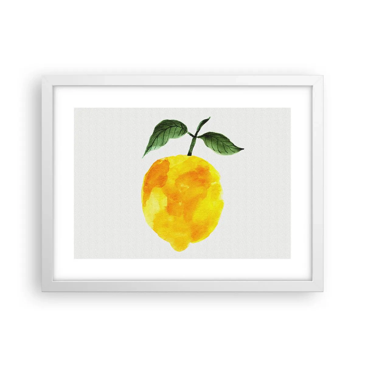 Plakat w białej ramie - Jak poznać smak słońca - 40x30 cm