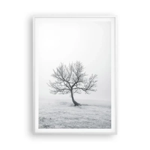 Plakat w białej ramie - Przeciw nicości - 70x100 cm