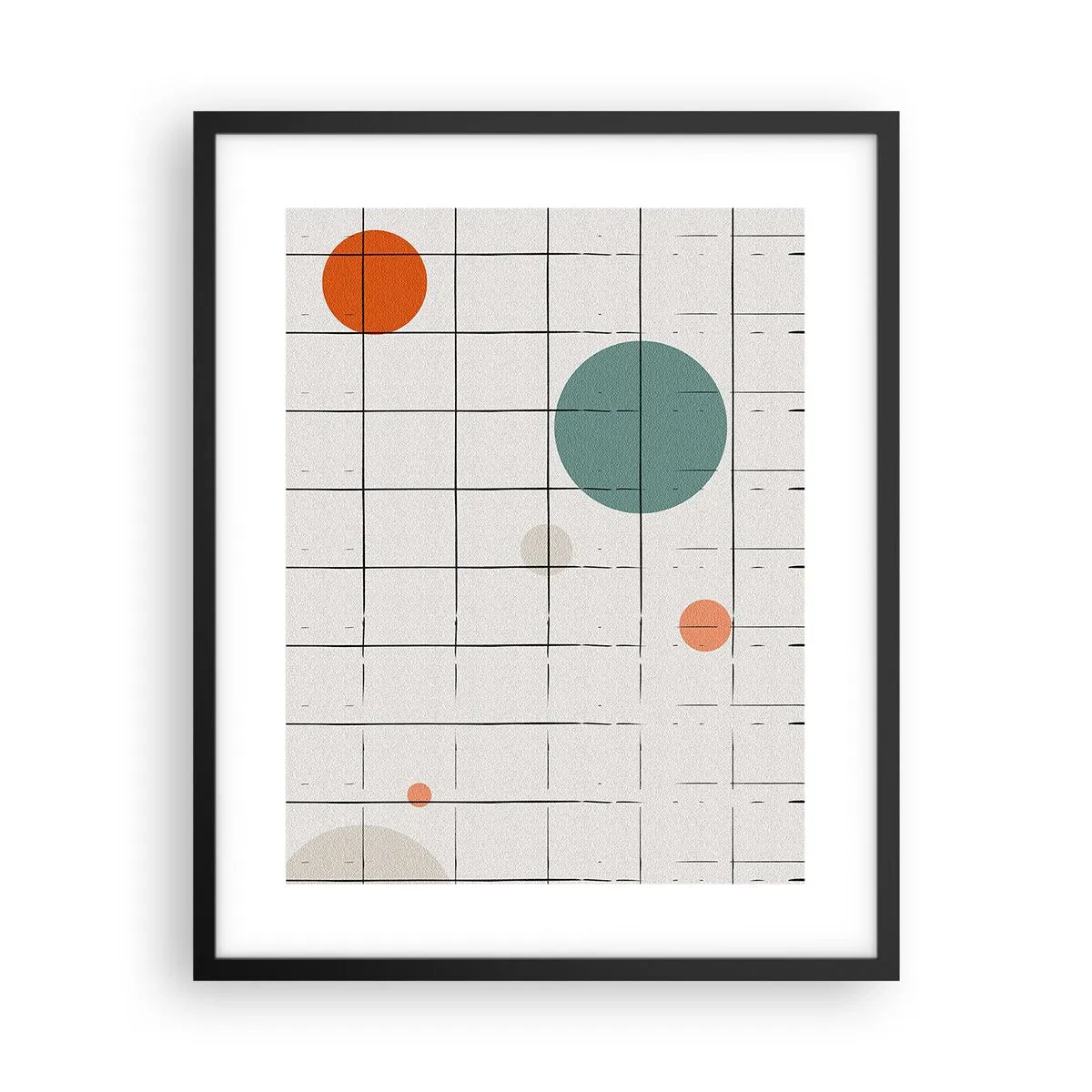 Plakat w czarnej ramie - Uwięzione. My czy one? - 40x50 cm