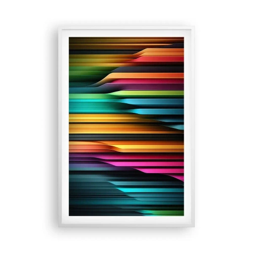 Plakat w białej ramie - Świetlne organy - 61x91 cm