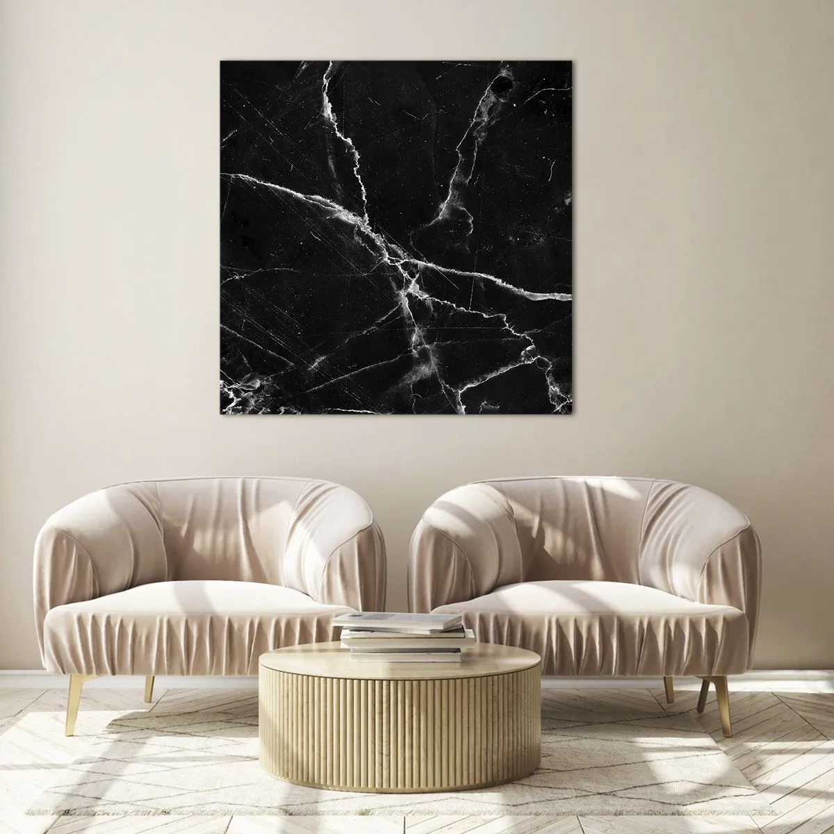 Obraz na szkle - Sekretne życie kamienia - 60x60 cm