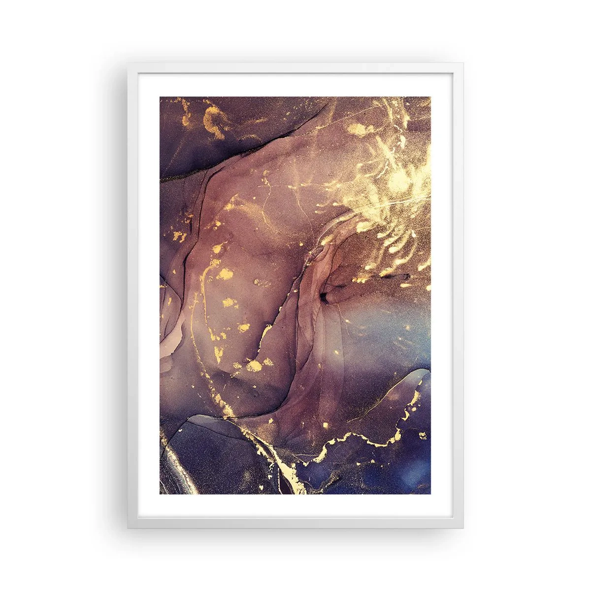 Plakat w białej ramie - Materia i duch - 50x70 cm