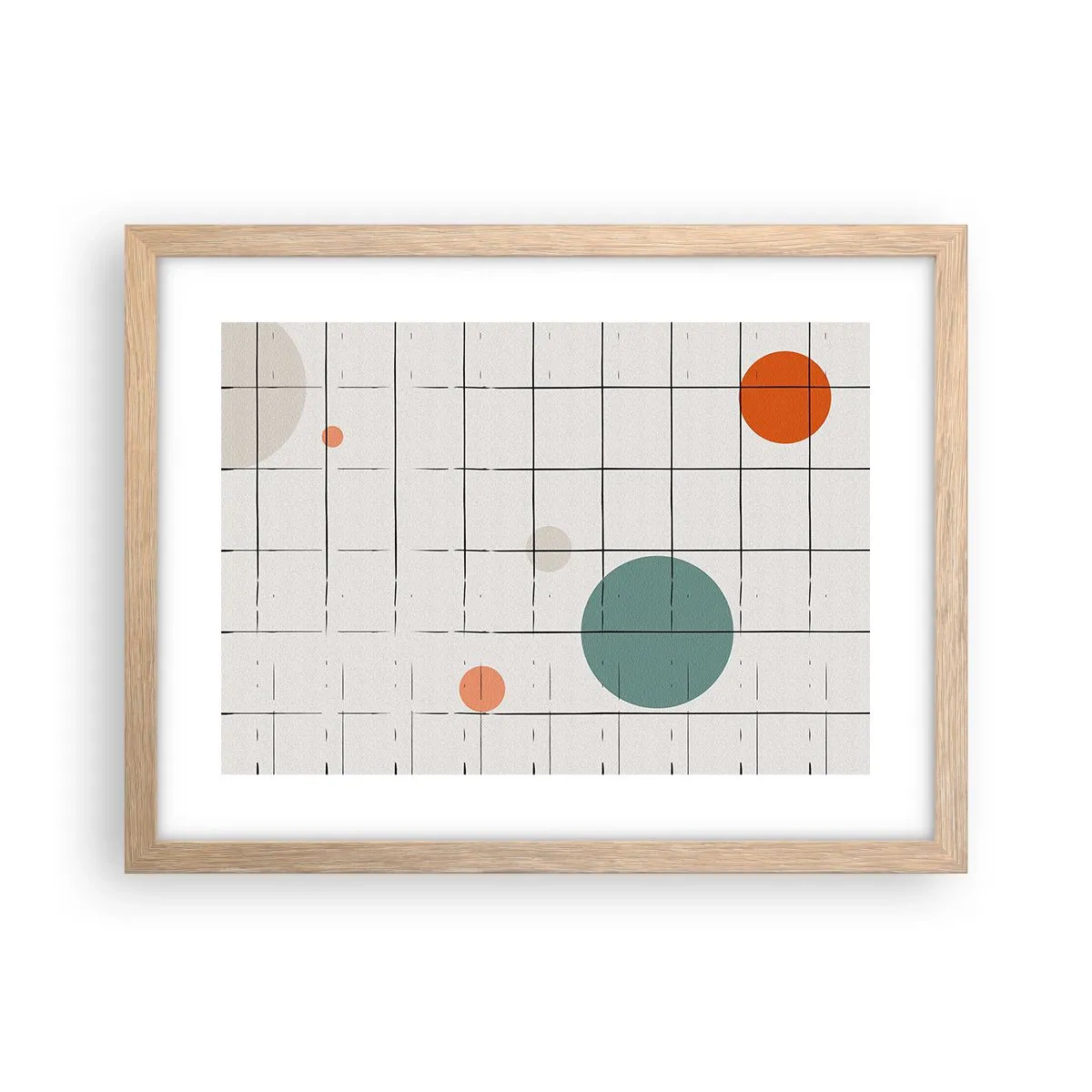 Plakat w ramie jasny dąb - Uwięzione. My czy one? - 40x30 cm