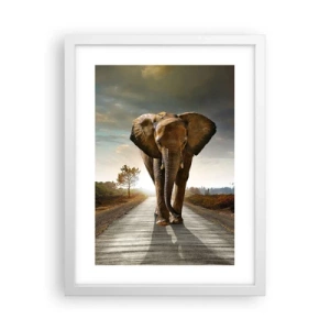 Plakat w białej ramie - I wcale nie w składzie porcelany - 30x40 cm