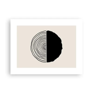 Plakat - Pół na pół - 40x30 cm