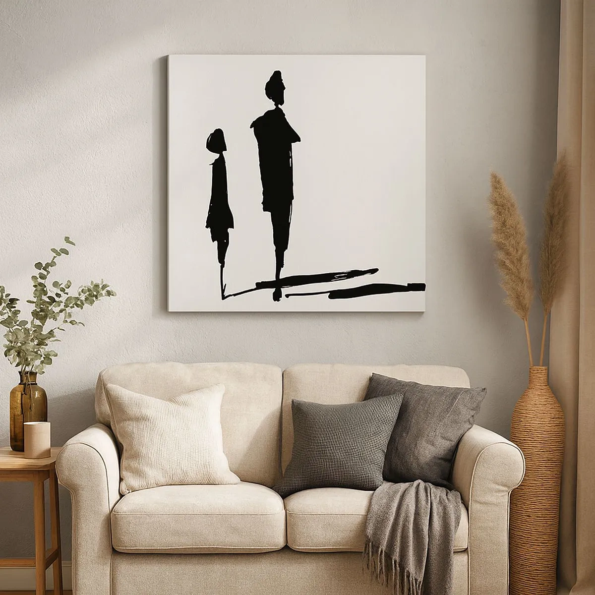 Obraz na płótnie - Na pewno razem? - 30x30 cm