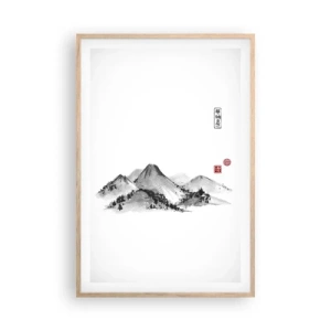 Plakat w ramie jasny dąb - Za dalą dal - 61x91 cm