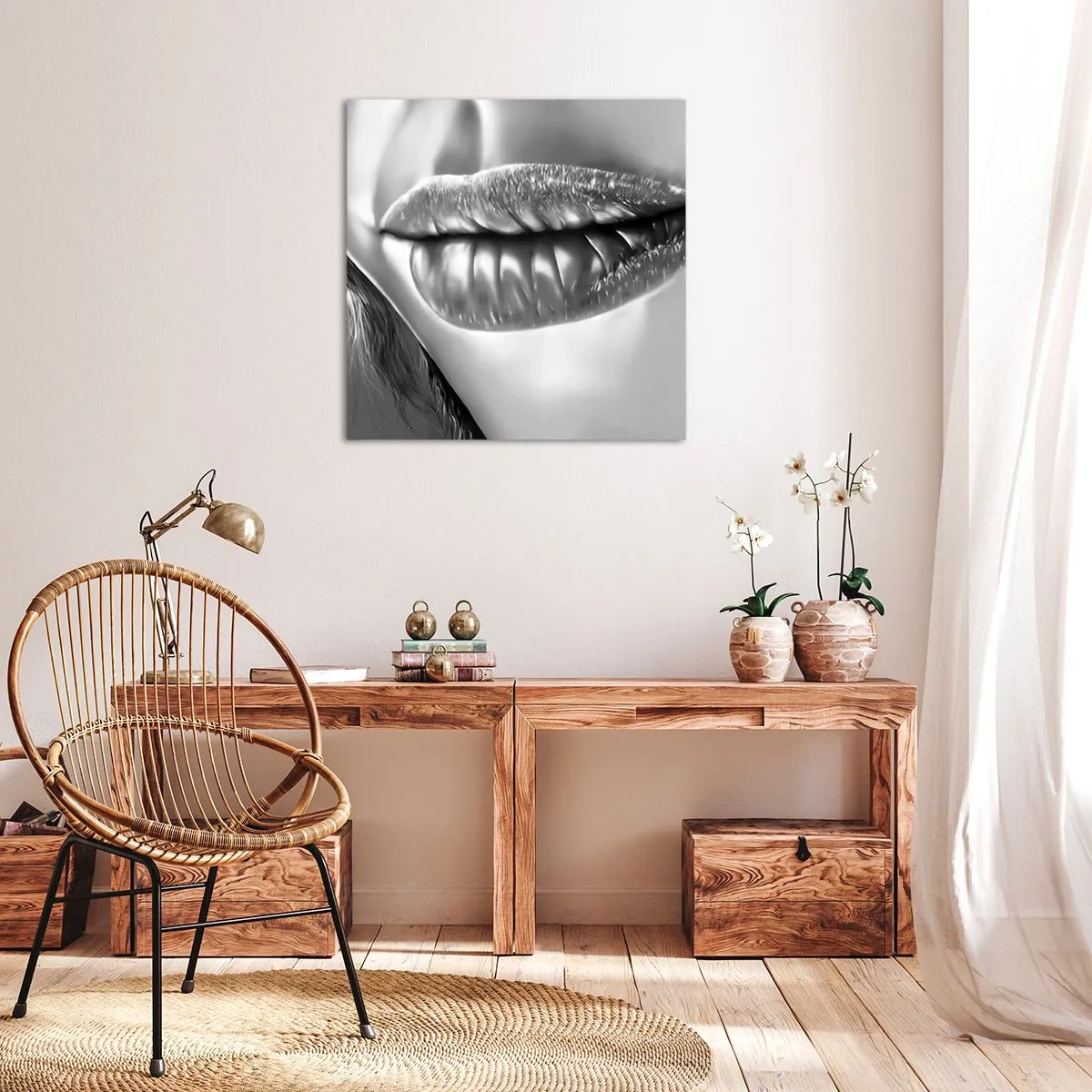 Obraz na płótnie - Wiem, o czym myślisz… - 50x50 cm