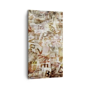 Obraz na płótnie - Zjednoliterzam paplomanię - 45x80 cm