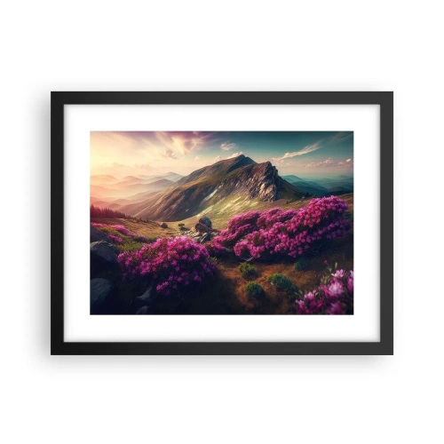 Plakat w czarnej ramie - Lato w górach - 40x30 cm