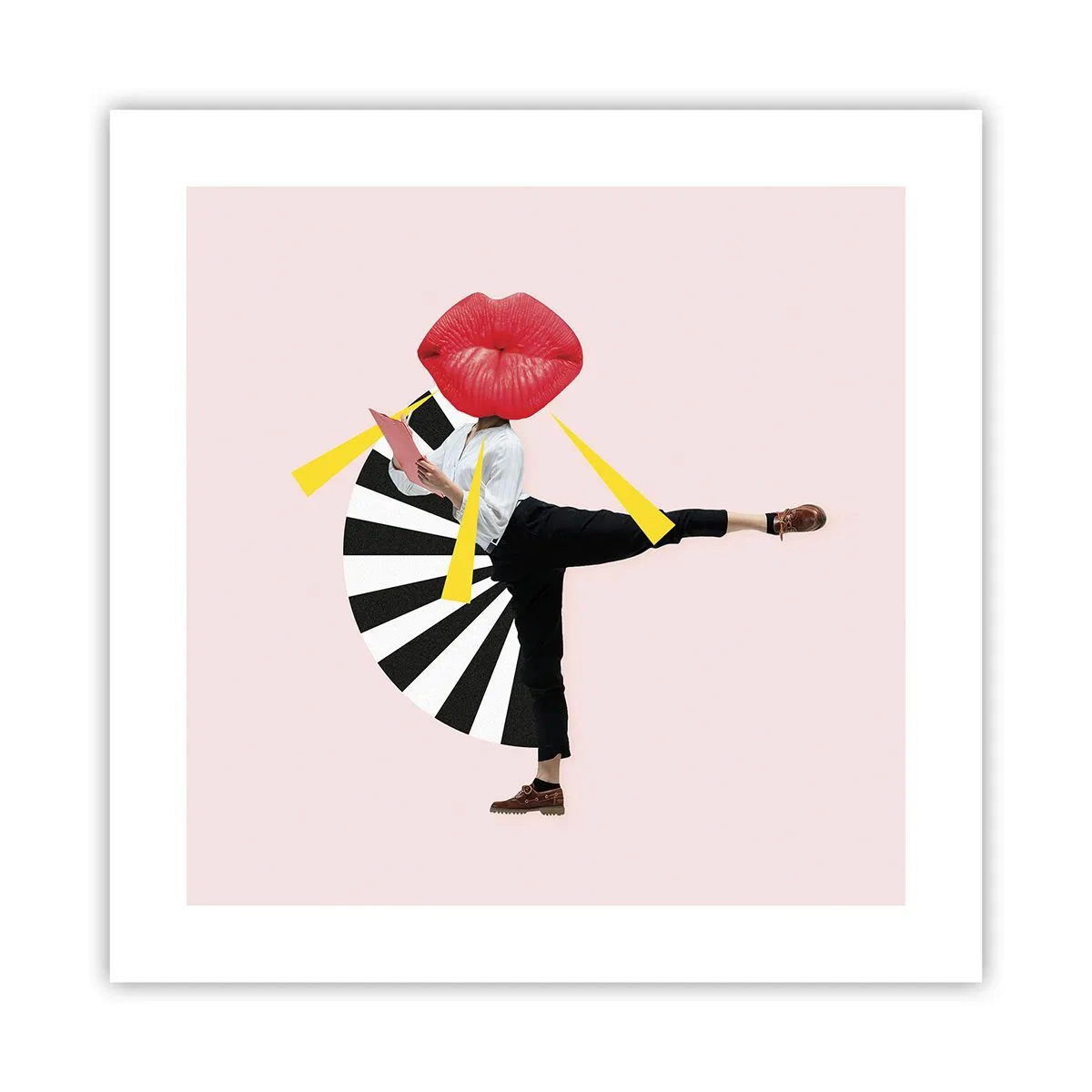 Plakat - Surrealistyczny pop-art - 40x40 cm