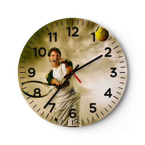 Zegar ścienny - Energia i radość - 30x30 cm