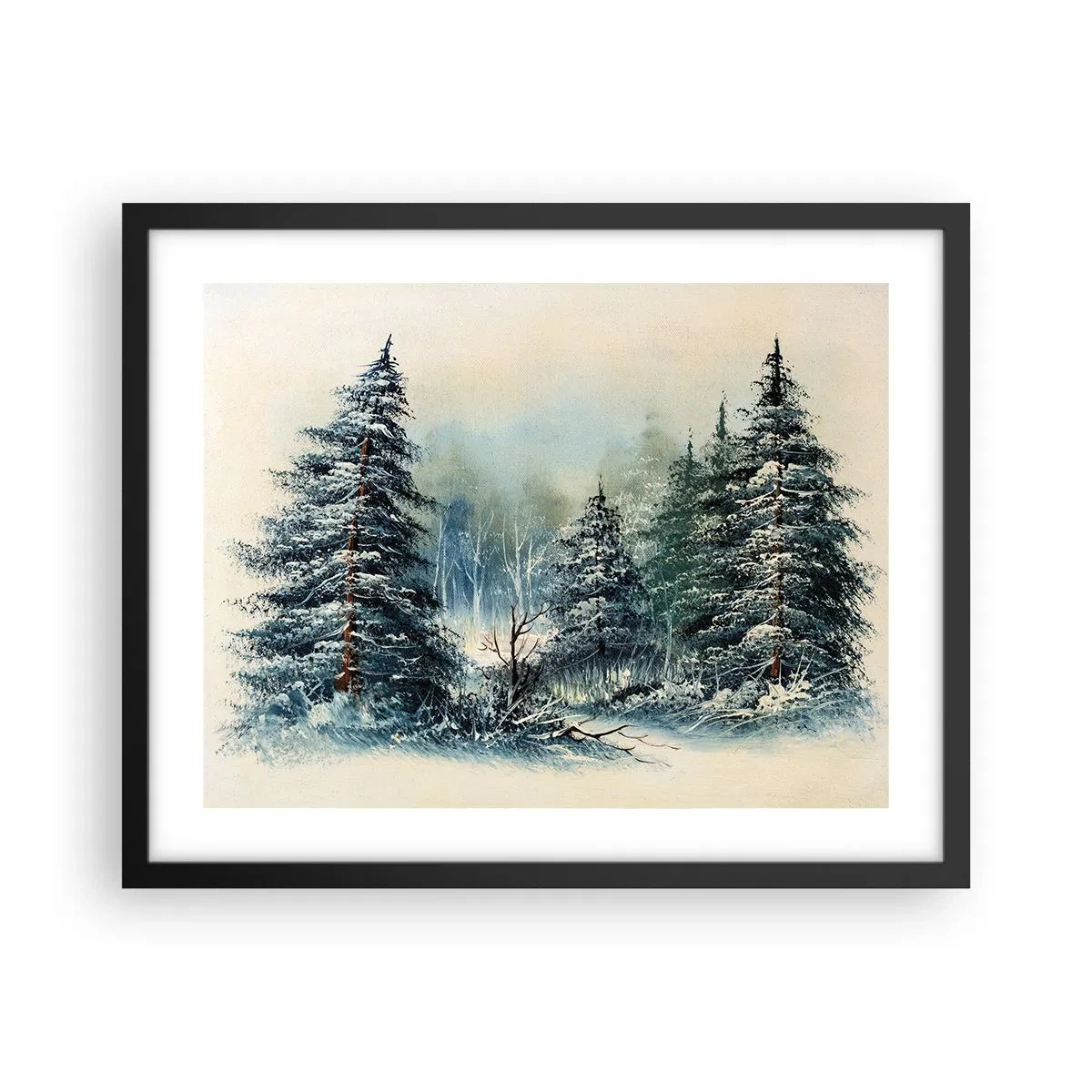 Plakat w czarnej ramie - Gotowe do Świąt - 50x40 cm