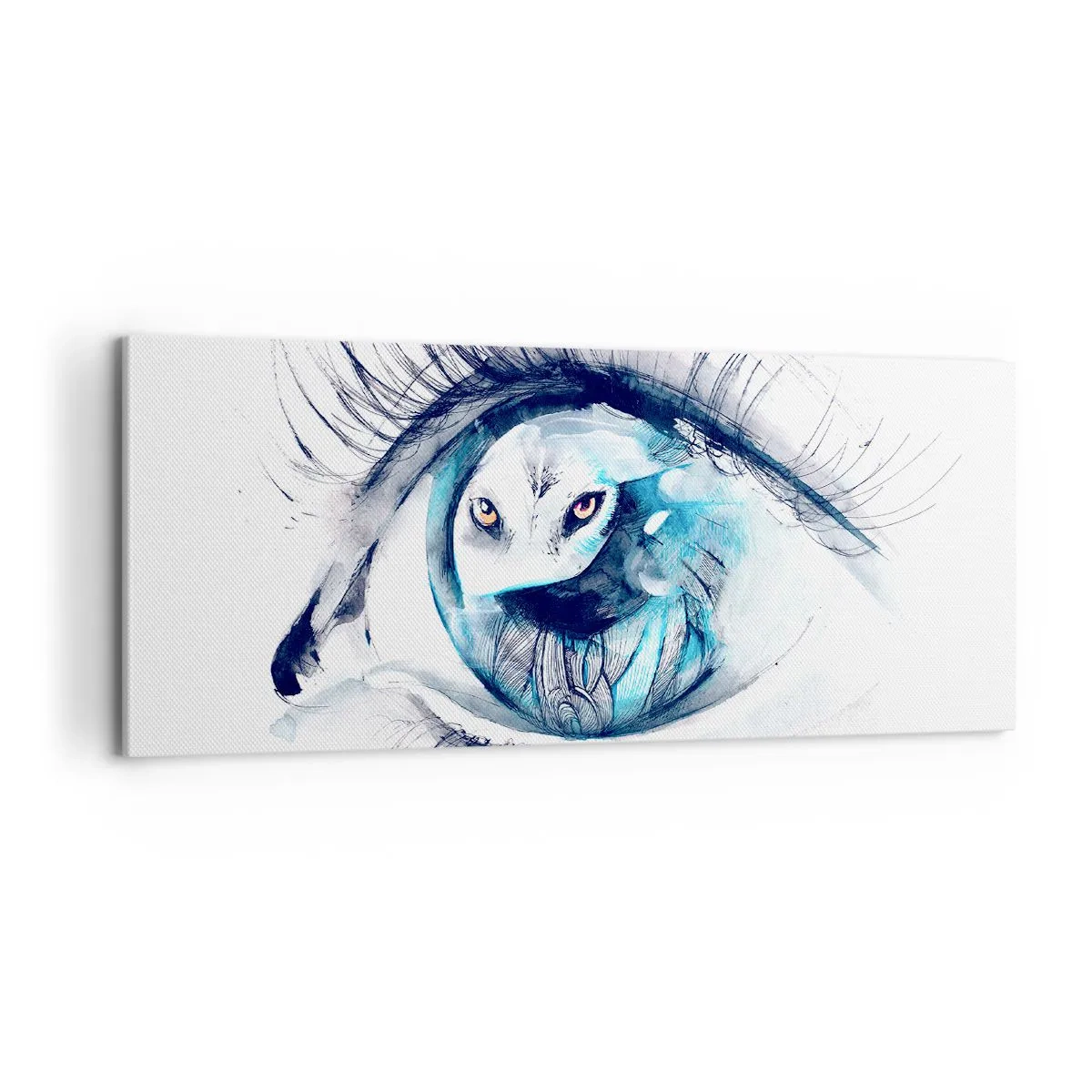 Obraz na płótnie - Oko w oko z dzikością - 100x40 cm