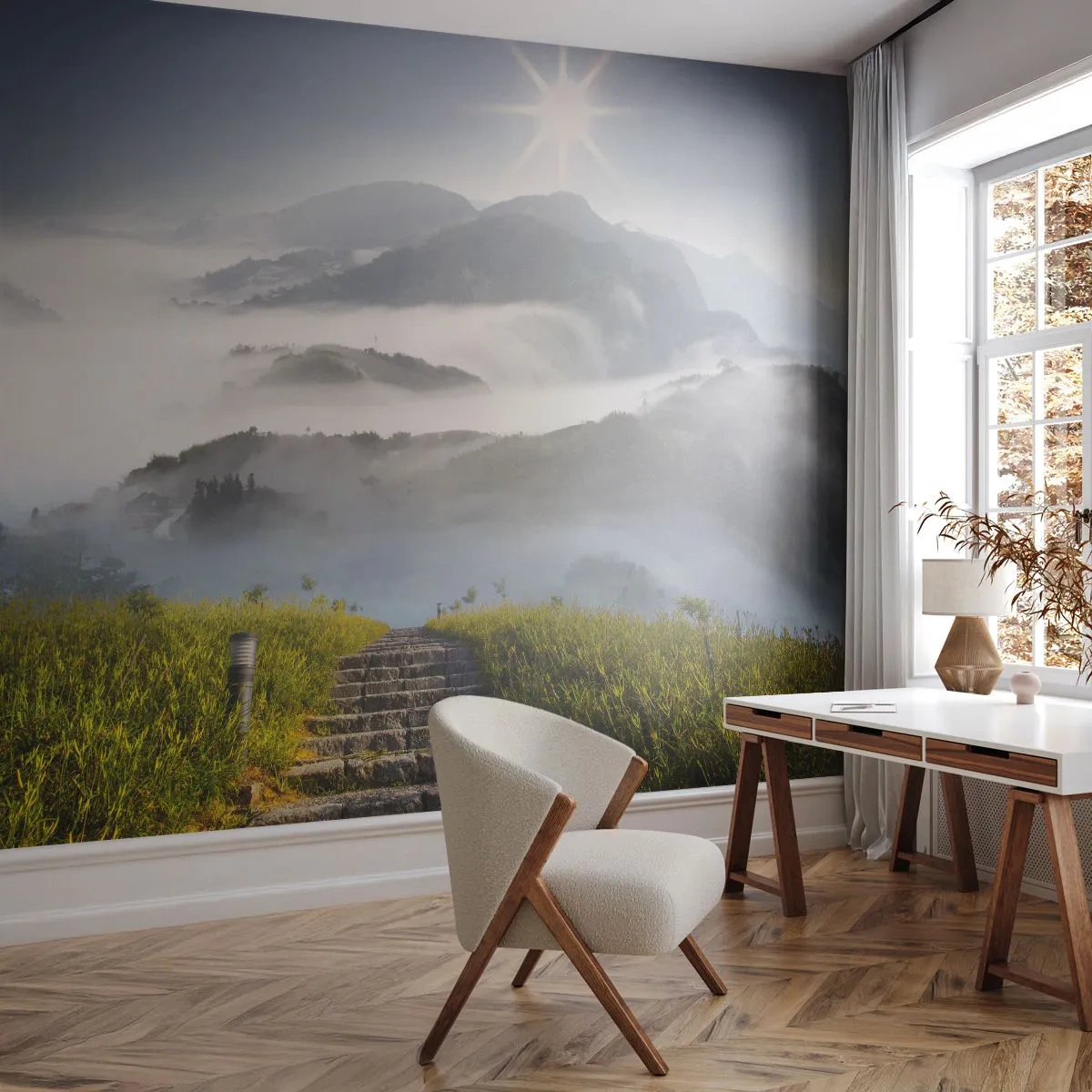 Fototapeta Premium Sand - Wciąż w górę ku chmurom - Krajobraz, Góry, Park Narodowy - 300x210 cm