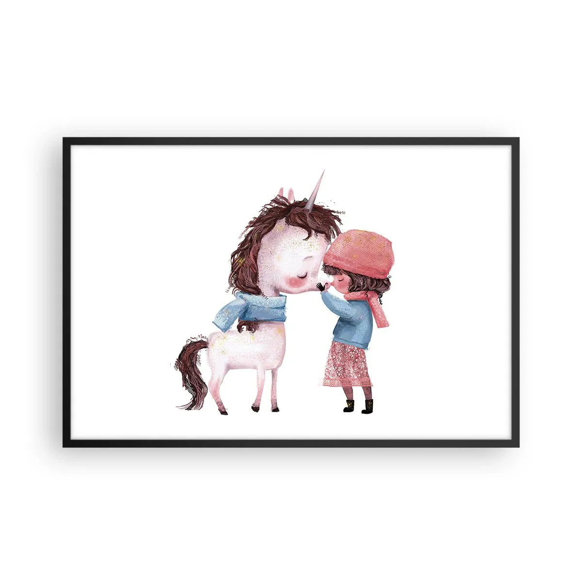 Plakat w czarnej ramie - Zimowa opowieść - 91x61 cm