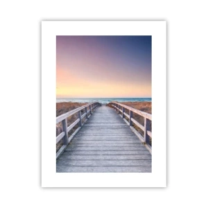 Plakat - Bałtycka wieczorna zorza - 30x40 cm