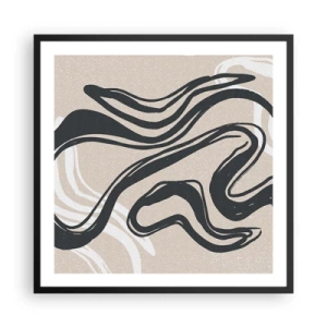 Plakat w czarnej ramie - Ekspresja zwielokrotniona - 60x60 cm